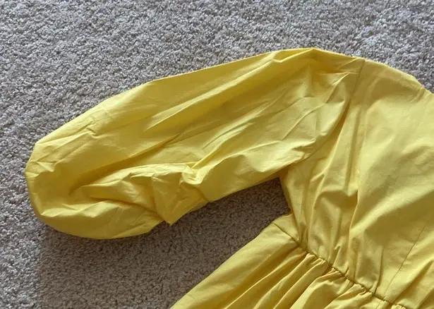 STAUD yellow mini dress. S