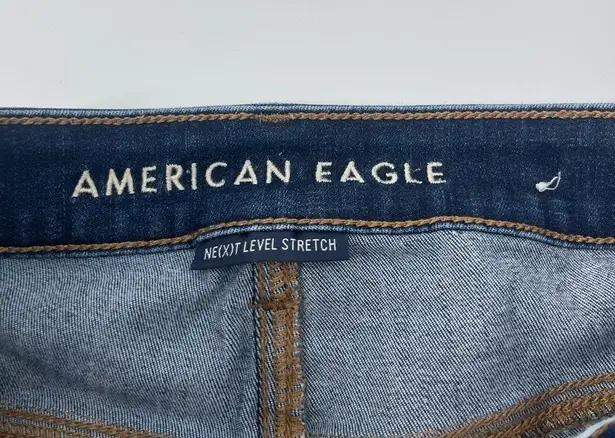 American Eagle  outfitters high rise shortie blue jean shorts size 6