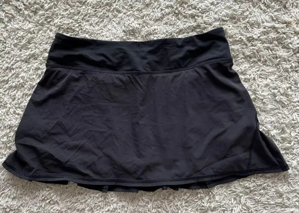 Lululemon  Black Pace Rival Skirt 8