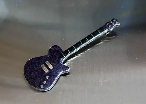 RARE Navajo Signed JB Sugilite Black Onyx Pendant Native American Jewelry Pueblo Purple