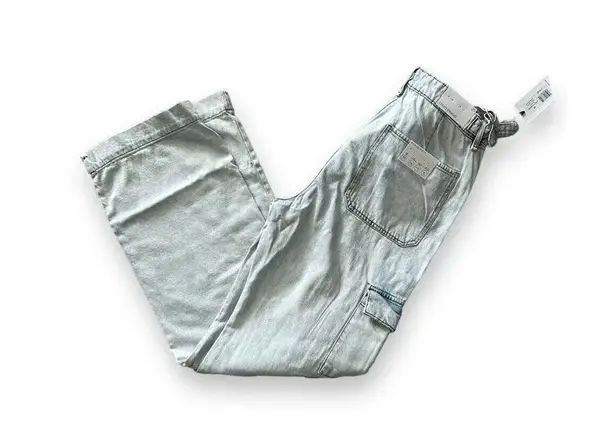 We Wore What New High-Rise Utility Jeans Indigo Straight Leg Denim Size 29 NWT