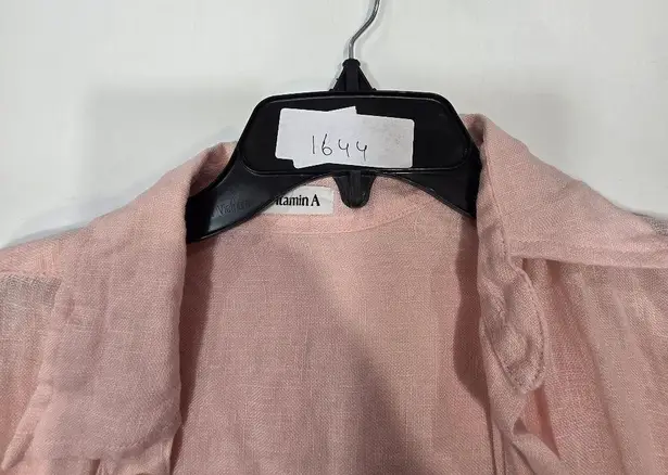 Vitamin A Playa Linen Boyfriend Shirt in Desert EcoLinen