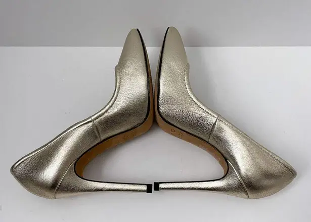 IRO Stiletto Heels Size 36 Paris Designer gold metallic buttery leather