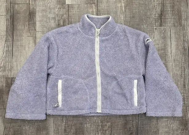 Madewell Penfield Haight Fleece Jacket Womens Small Purple Sherpa Oversized Zip