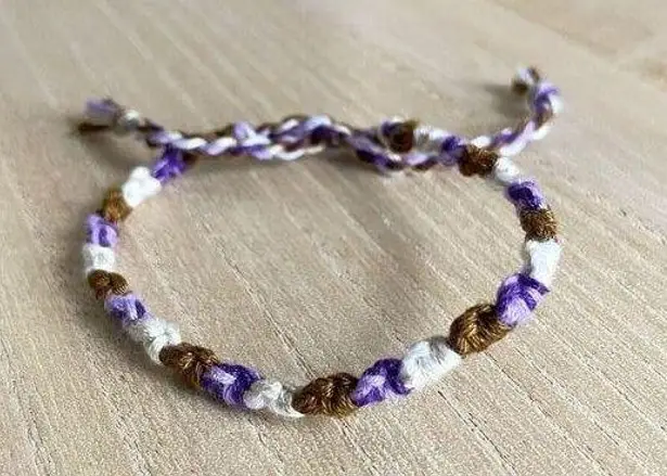 Handmade Adalynn Bracelet, anklet, trendy, comfortable, tie, embroidery thread, woven, gi