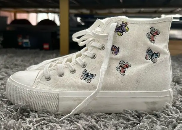 American Eagle AE Butterfly Canvas Platform Sneaker