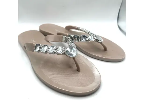 Holster Jelly Love sandals size 9
Beige Thong jeweled Silver