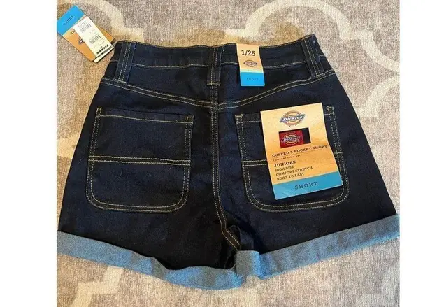 Dickies  denim jean shorts size 25 dark wash stretchy