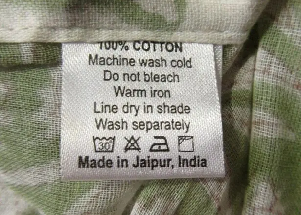 NWT Daughter's of India Diya Mini in Pistachio Cotton Blockprint Dress XS Green