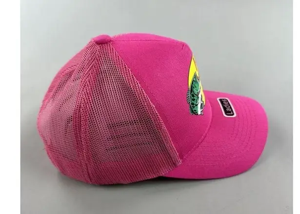 Bass Pro Shops  Hat Cap Camp Snapback Trucker Mesh Fish Outdoor Pink Ladies GUC