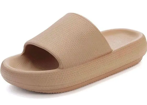 Story Taupe Cloud Insole Cushion Slip On Slide