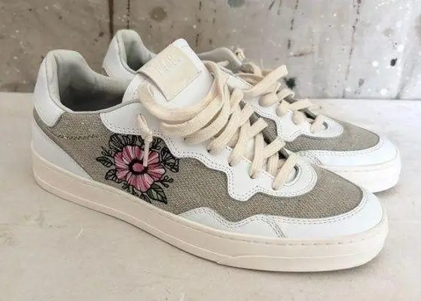 P448 Bali Canvas Embroidered Flower Sneakers