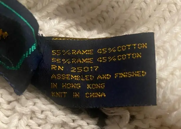 Chunky Knit Christmas Reindeer Fair Isle Sweater Size Small Vintage Glenover