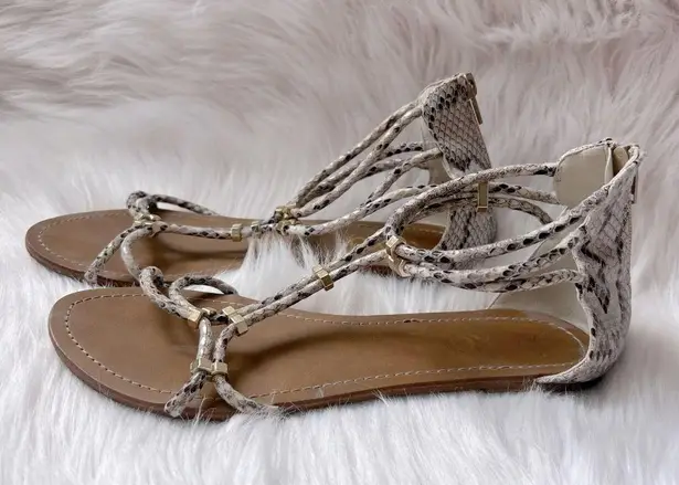 XOXO  Snake Print Sandals