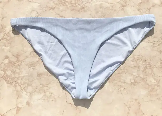 Topshop Pastel Blue Ribbed  Bikini Bottoms