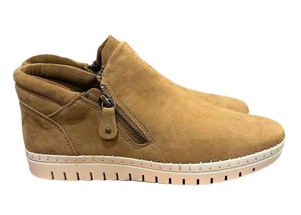 Bella Vita Camberly Booties Saddle Kid Suede Leather Size 6.5 Wide New In Box