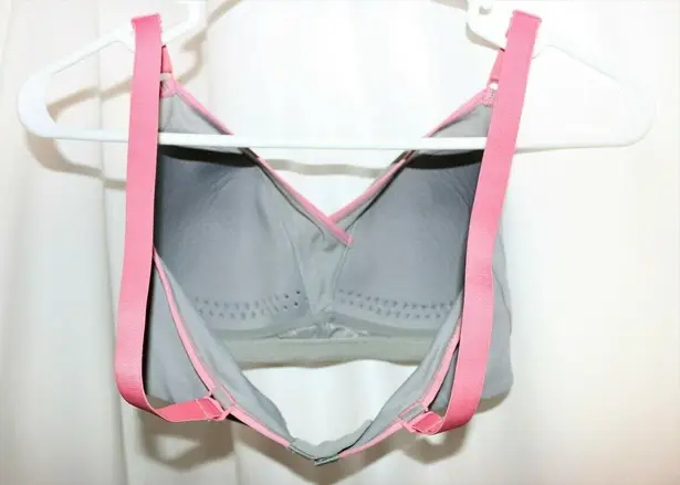 Warner's Bra WireFree Contour Bra 34 D Mesh Graphite Gray Soft & Adjustable