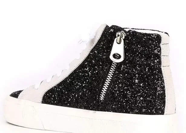 Vintage Havana dormy glitter star studded high top platform sneaker