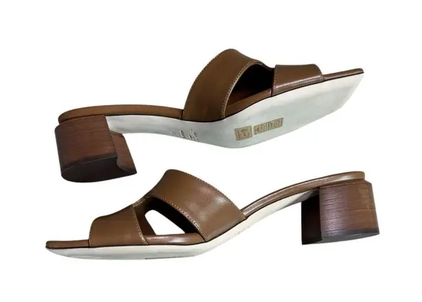 Jimmy Choo - NIB Ellison 45mm Leather Mules Sandals Sz 38 1/2