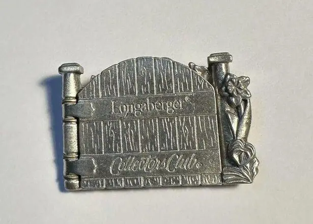 Longaberger Lot Of 3 Pewter Brooch Pins 2 Birds & Blooms 1