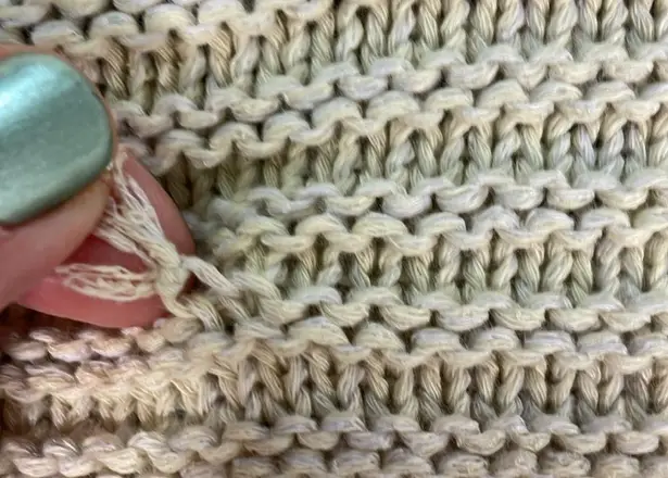 Blush Boutique V-neck ribbed crocheted knit long sleeve sweater hoodie embroidered stitch Rebel