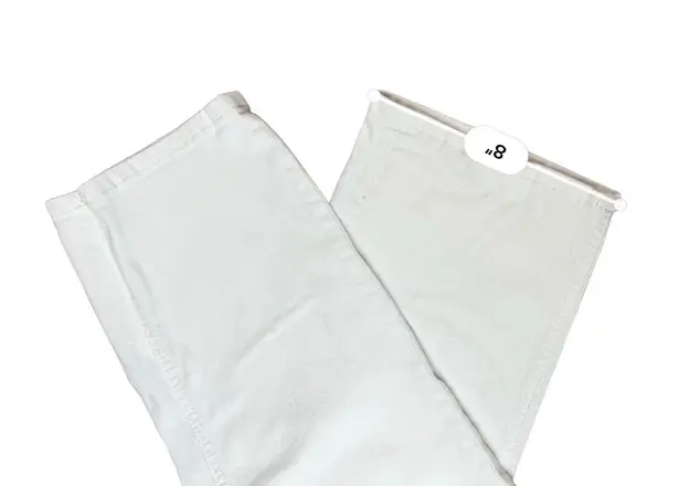 Lane Bryant Genius Fit White High Rise Cropped Capri Jeans sz 18