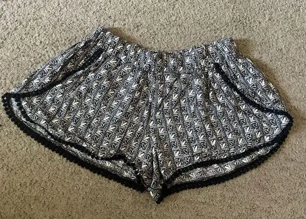 Mossimo Floral Flowy Shorts Black