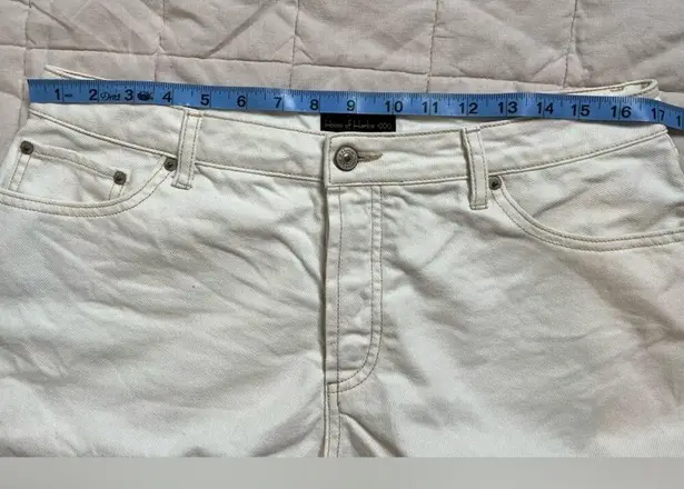 House of Harlow 1960 100% Cotton White High Rise Jean Shorts