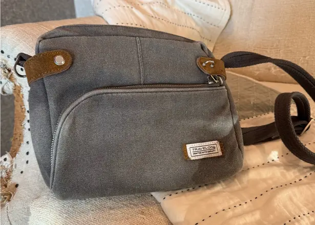 Travelon Charcoal crossbody bad adjustable