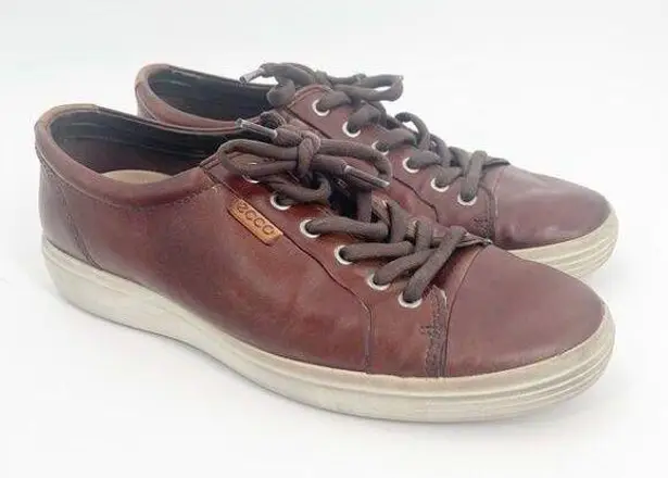 Ecco Shoes Size 42 (US 11-11.5) Soft 7 Leather Laceup Sneaker Comfort Travel