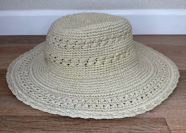 Silver Wave Boho Handmade Crochet Wide Brim Summer Hat