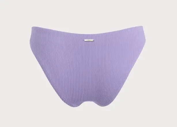 BERLOOK Light Purple Solid Low Waisted Bikini Bottom ONLY 09