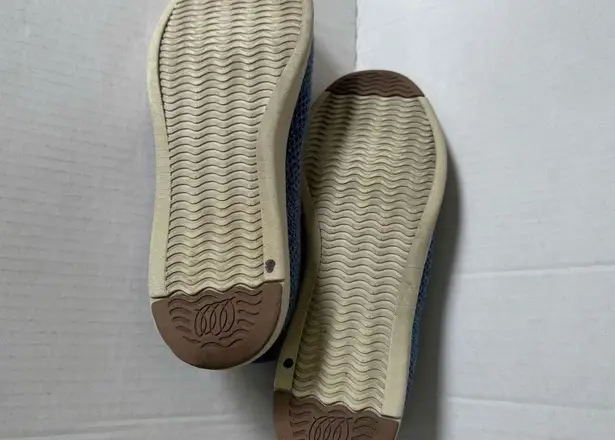 Woolloomooloo Baaarbara Mid Blue Merino Wool Slip On Loafers Womens 40 Casual Size 9.5