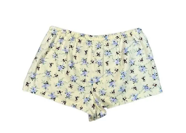 American Eagle vintage y2k  pj loungewear shorts yellow floral cotton S coquette