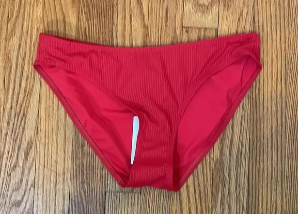 ANDIE x Mindy Bikini Set Maui Top Rib Swimsuit Flame Red size small NWT