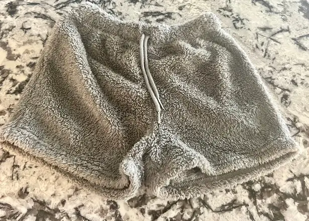 Womens Sexy Warm Fuzzy Fleece Cropped Lounge Two