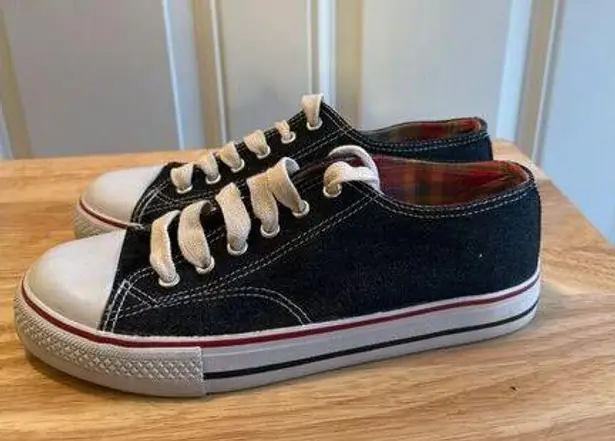 Soho Women's Denim Lace Up Running Sneakers Size 8 Sku 2777