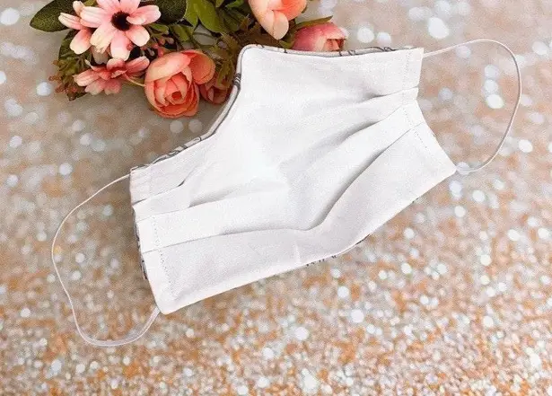 100% Premium Cotton Washable Face Mask Light Gray Bambi Mask