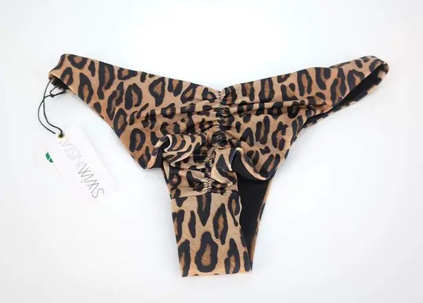 Swiminista Brave Bottom Leopard Print Bikini Bottoms Swimwear