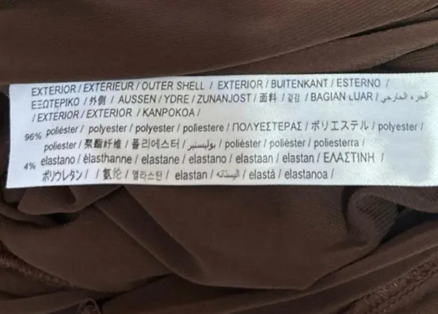 Bershka Brown Sleeveless Cross Back Lace Up Cami Tank Wide Leg Jumpsuit Size XS