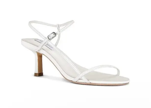 Tony Bianco Caprice Strappy Sandals White
Leather Kitten Heels Bridal 10