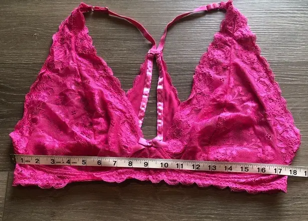 Fox And Royal Plus Size Bralette Wireless Hot Pink Bra Size Large/ 20