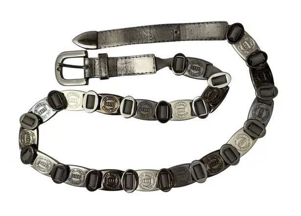 Suzi Roher Belt Womens Medium Plus Silver Metallic Metal Chain Naturalist Life