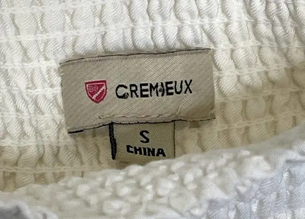 Daniel Cremieux Blouse Top Size Small White With Floral Lace Rayon Womens