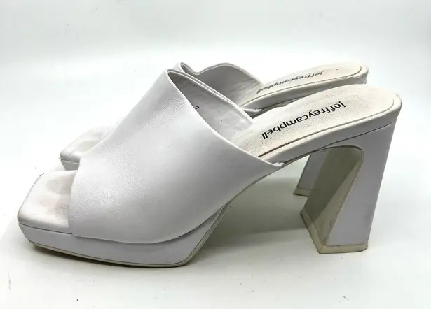 Jeffrey Campbell  Caviar White Leather Platform Sandal Women's 7 US - Image 2