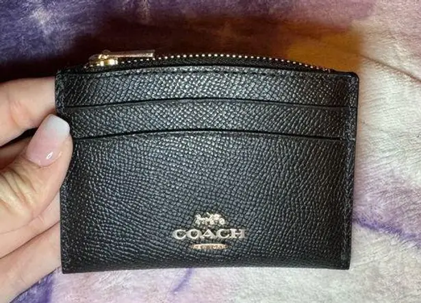 Coach  card holder black