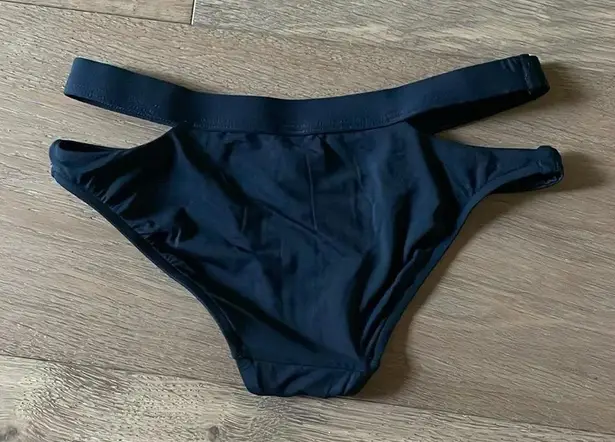 Seafolly Ladies Active Split Band Hipster Bikini Bottom Black Size 4 US