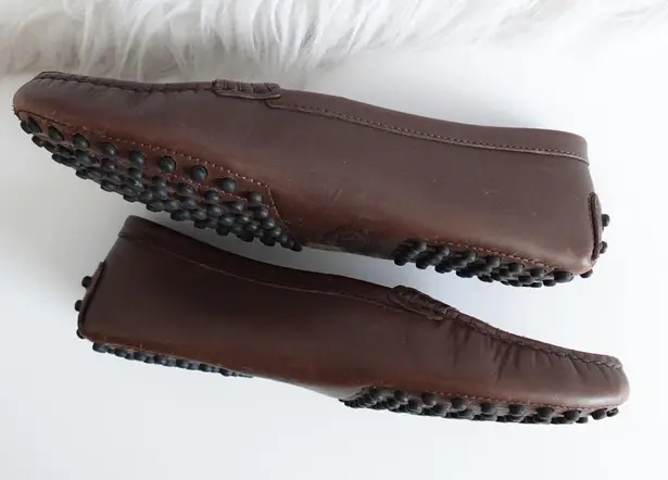 Tod's Brown Double Buckle Mary Jane Flats Driver Loafer Size 5