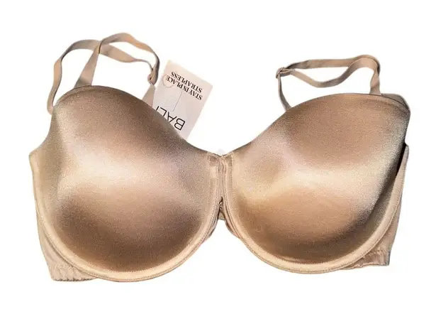 Bali Strapless Bra 34DD Beige Stay-In-Place Convertible