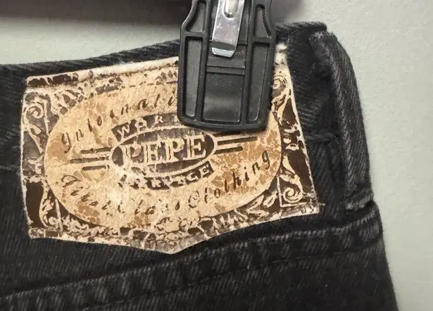 Pepe Jeans Vintage 90s Betty Taper Leg Jeans Size 7/8 in Black